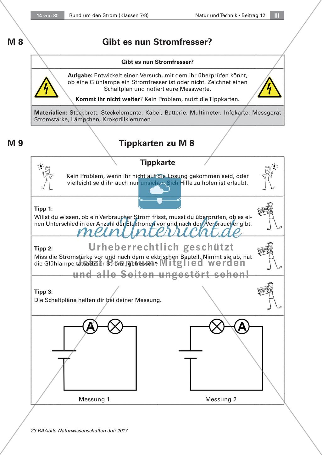 Elektrizität: Stromstärke und Spannung Preview 6
