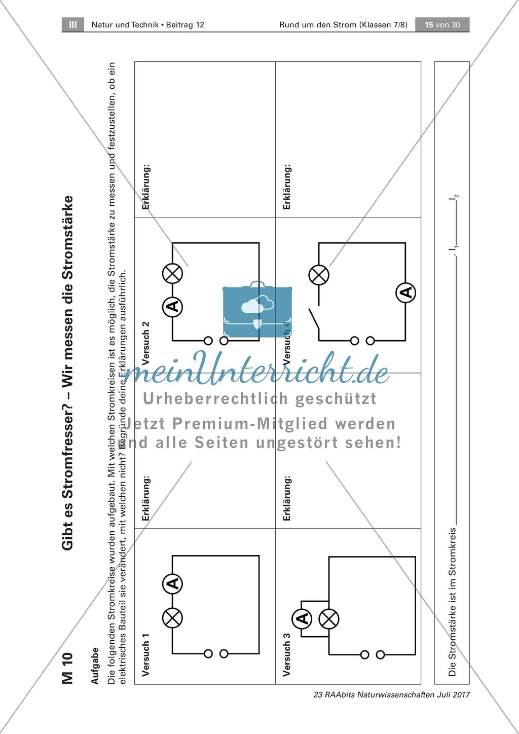 Elektrizität: Stromstärke und Spannung Preview 7