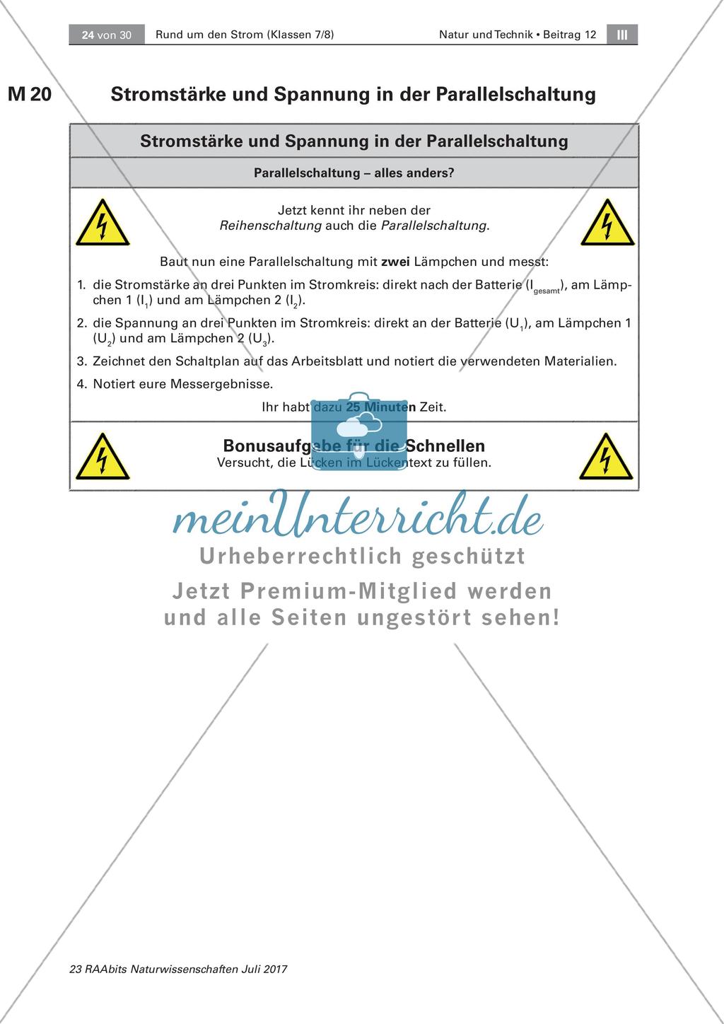 Elektrizität: Parallel- und Reihenschaltung Preview 7