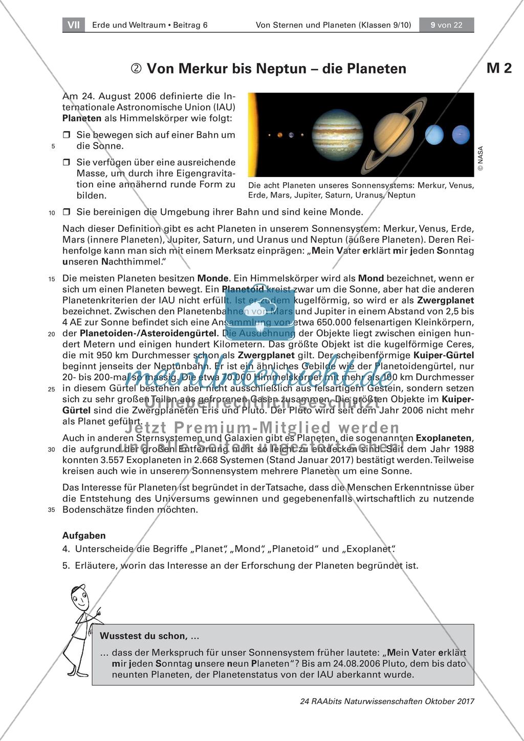 Erde und Weltraum: Sterne und Planeten Preview 2