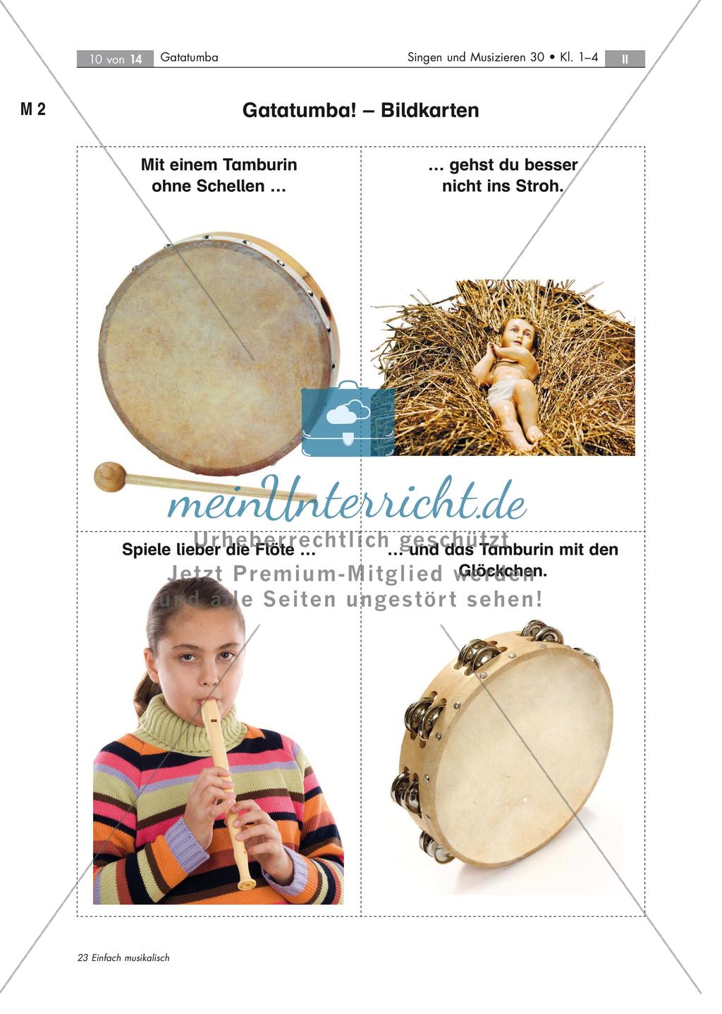 Spanisches Weihnachtslied: Gatatumba Preview 10