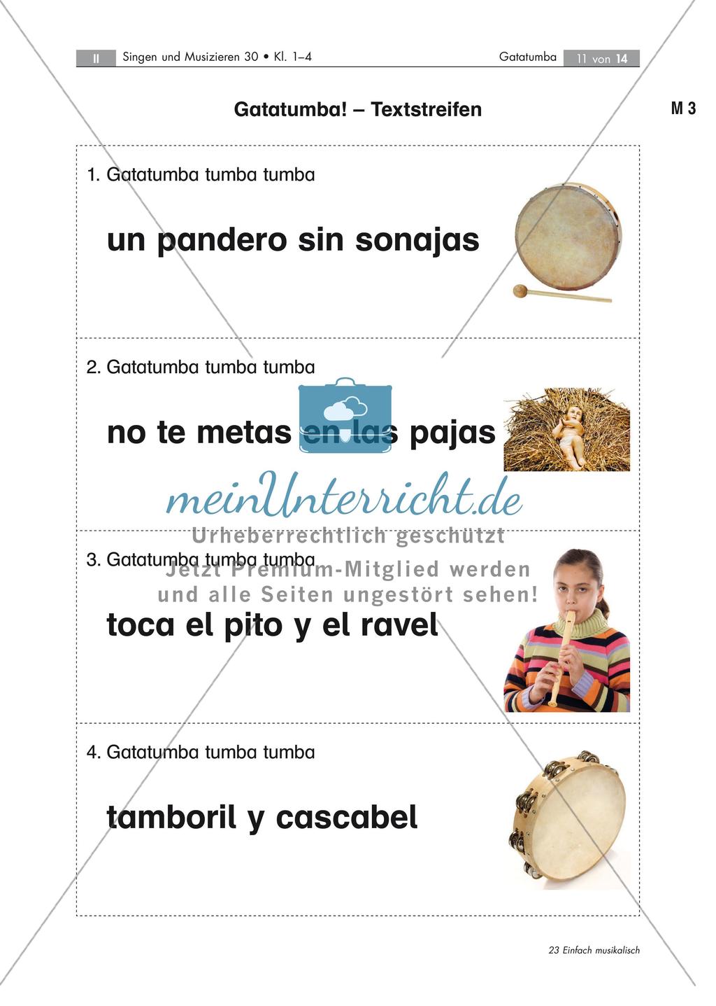 Spanisches Weihnachtslied: Gatatumba Preview 11