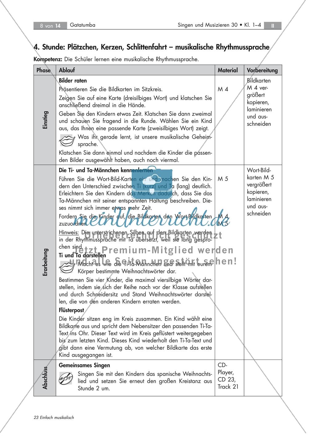 Spanisches Weihnachtslied: Gatatumba Preview 8
