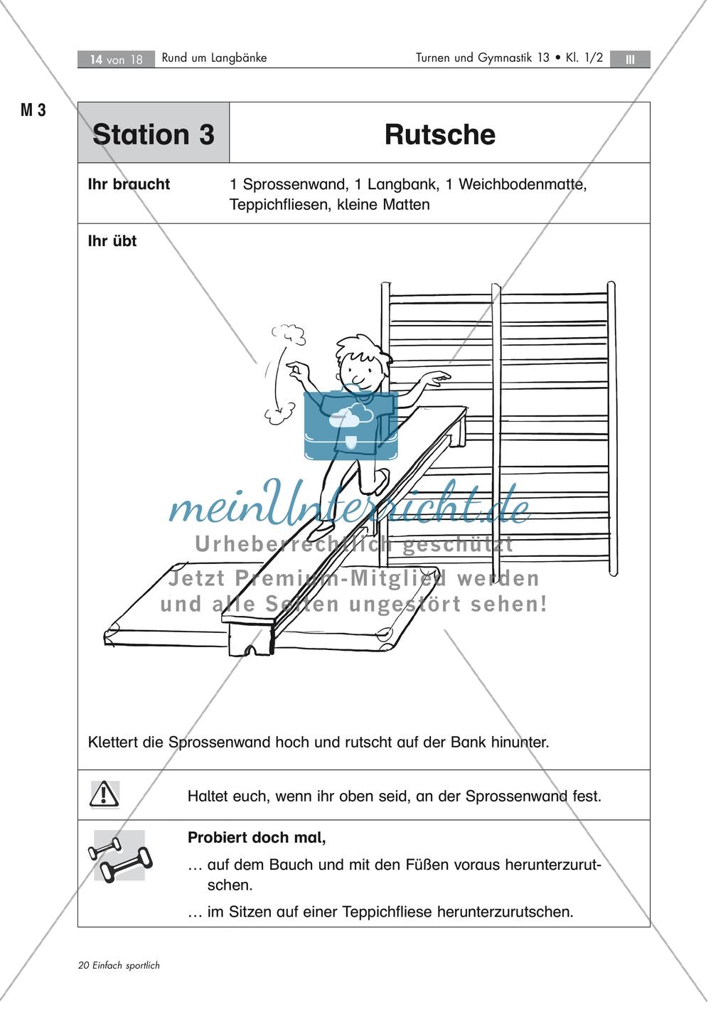 Sammeln von Bewegungserfahrungen: Langbänke Preview 14