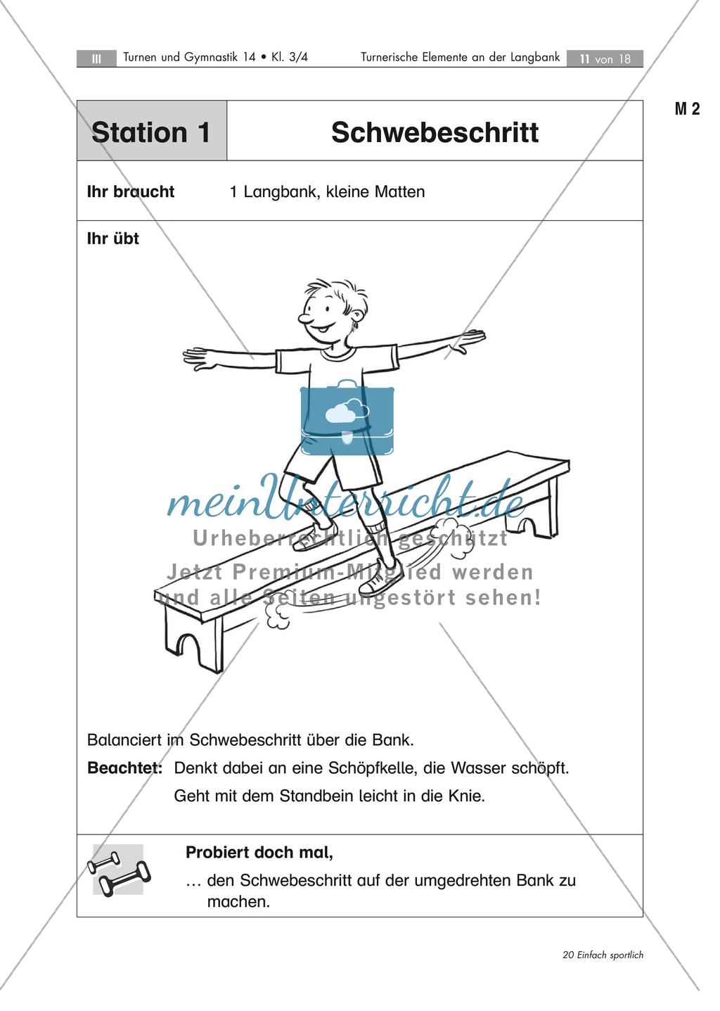 Umsetzung turnerischer Elemente an der Langbank Preview 11