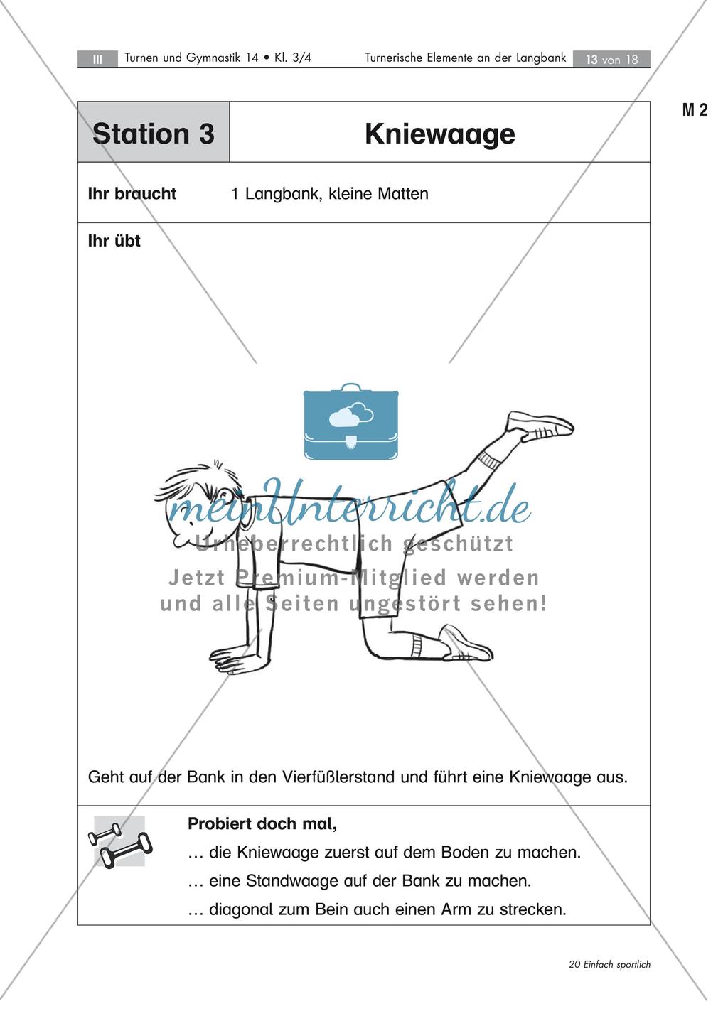 Umsetzung turnerischer Elemente an der Langbank Preview 13