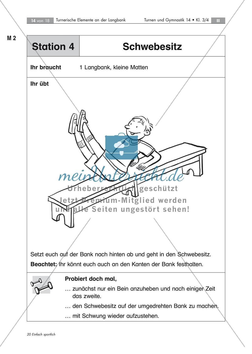 Umsetzung turnerischer Elemente an der Langbank Preview 14