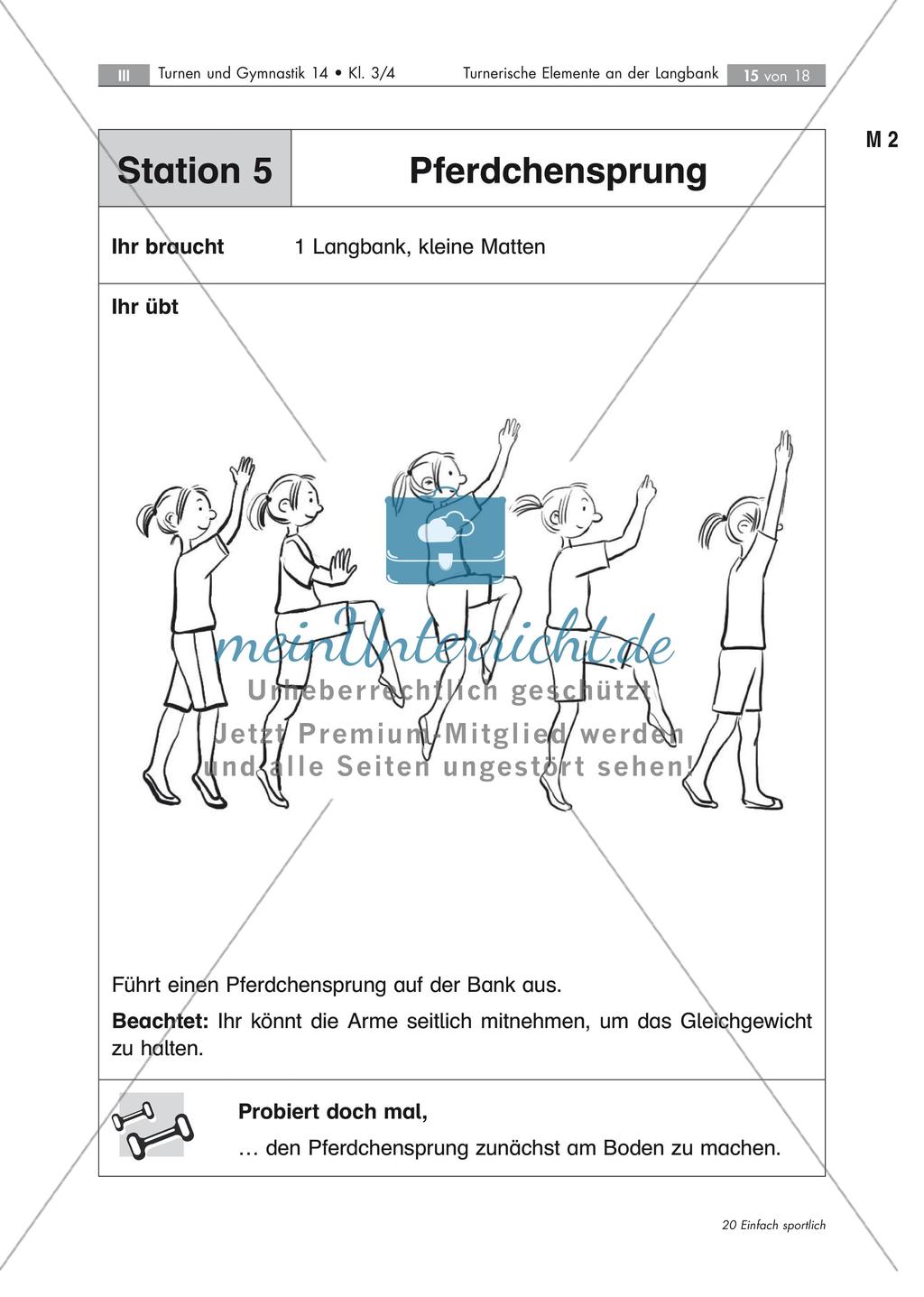 Umsetzung turnerischer Elemente an der Langbank Preview 15