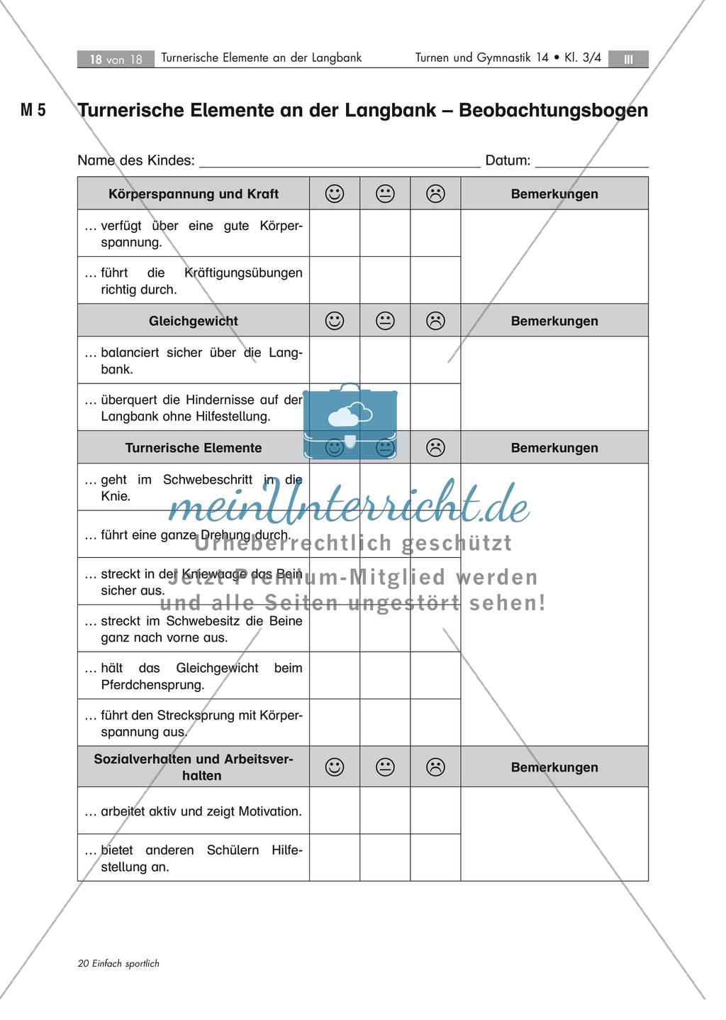 Umsetzung turnerischer Elemente an der Langbank Preview 18