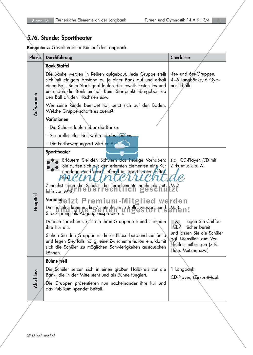 Umsetzung turnerischer Elemente an der Langbank Preview 8