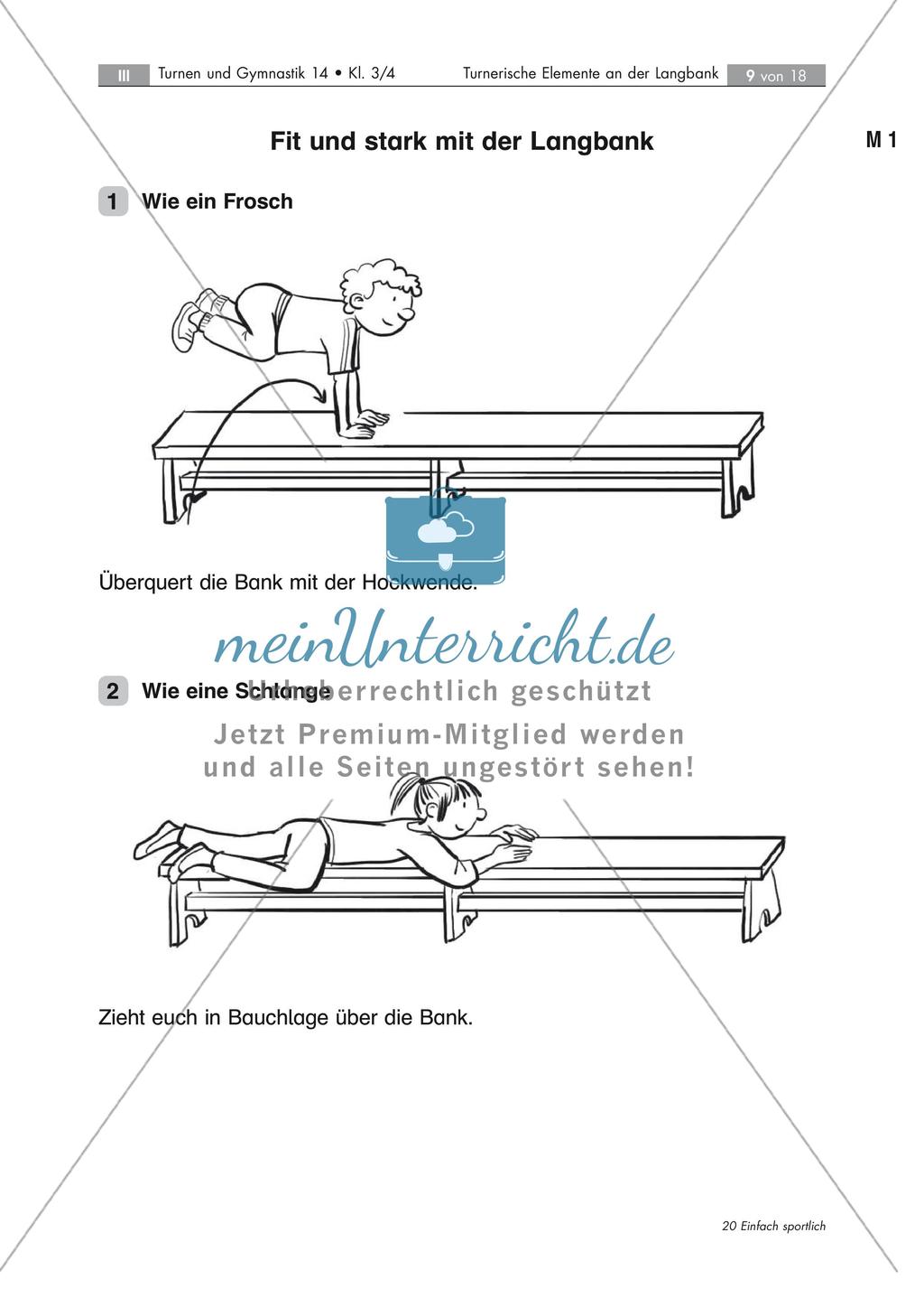 Umsetzung turnerischer Elemente an der Langbank Preview 9