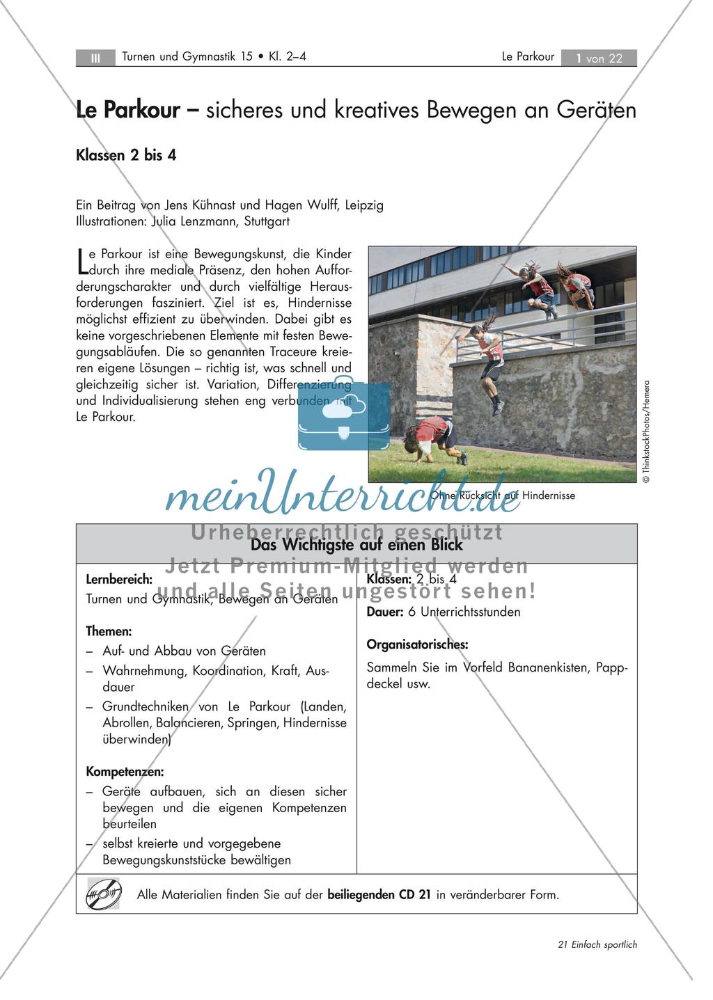 Bewegen an Geräten: Le Parkour Preview 1