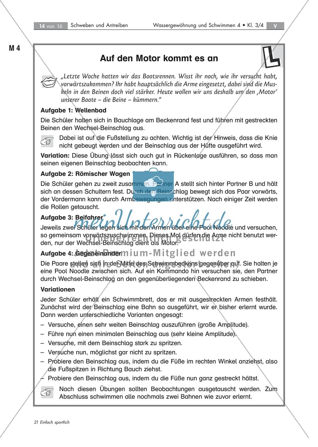 Hinführung zur Grundform des Kraulschwimmens Preview 14