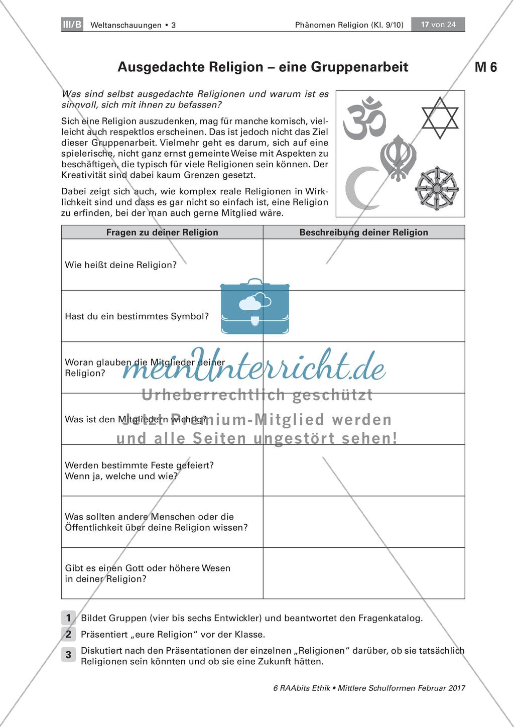 Ausgedachte Religionen und Atheismus Preview 1