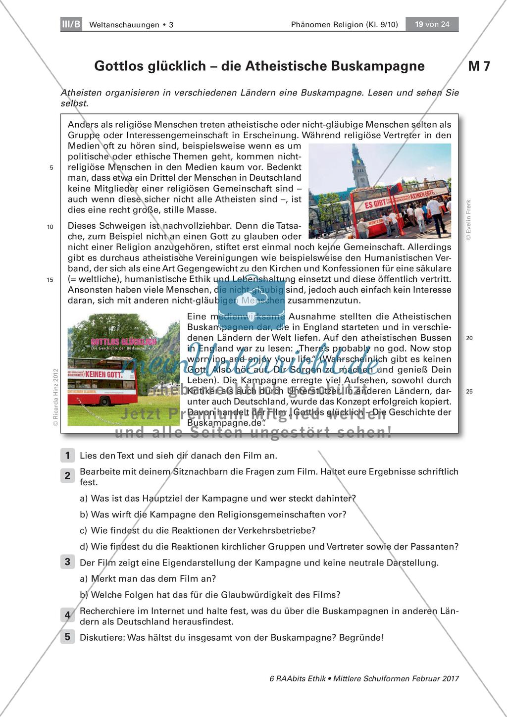 Ausgedachte Religionen und Atheismus Preview 3