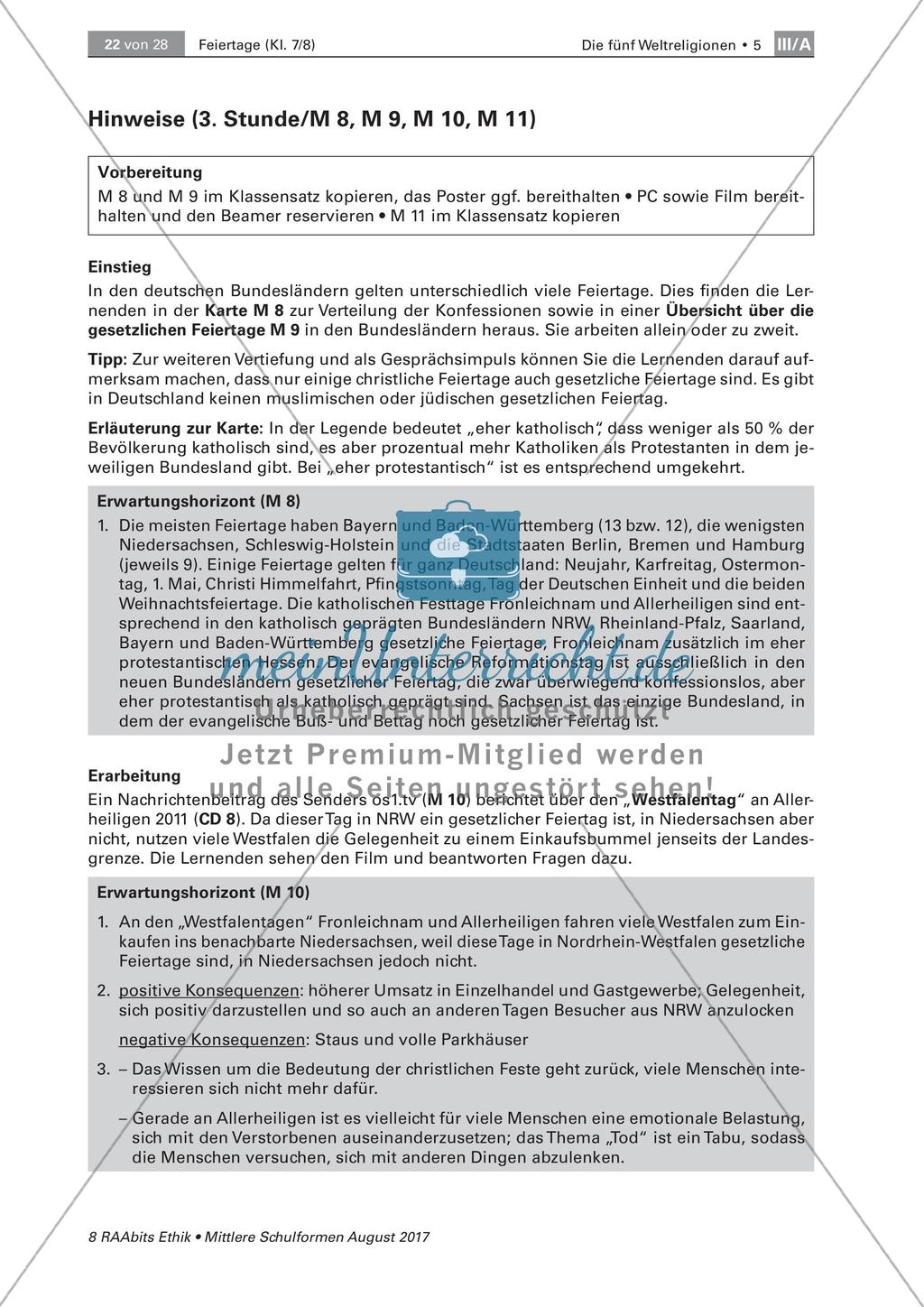 Die Feiertage in den Bundesländern Preview 5