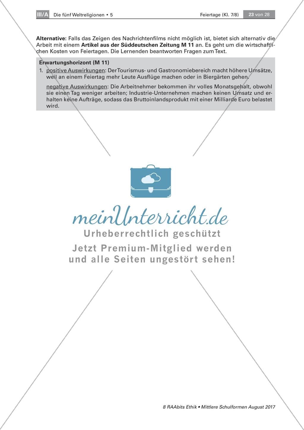 Die Feiertage in den Bundesländern Preview 6