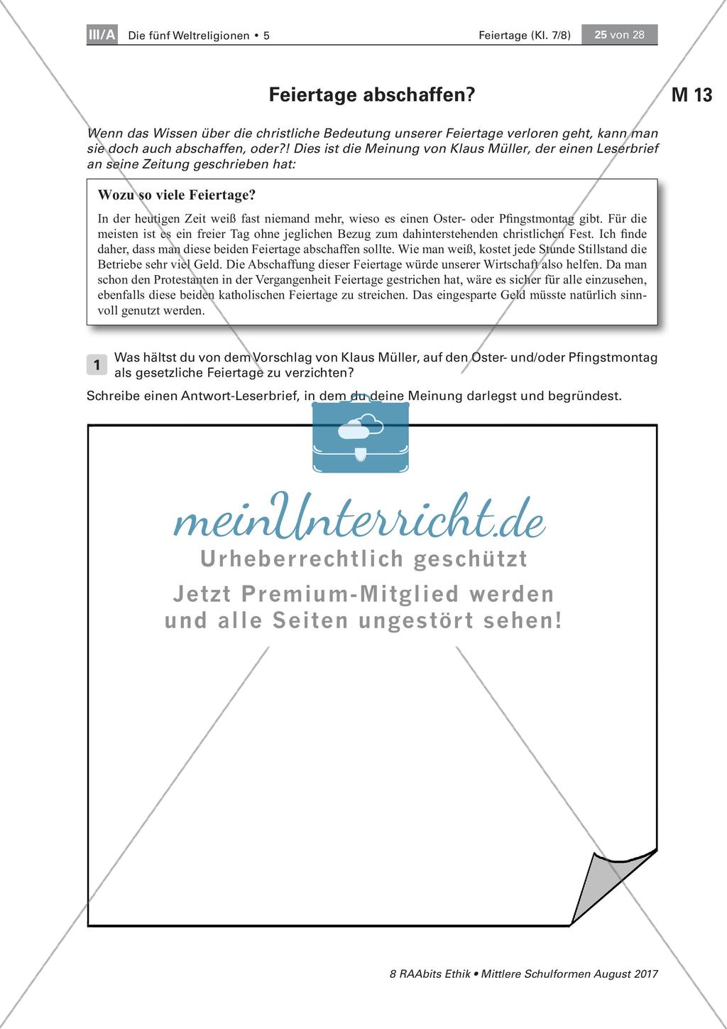 Die Relevanz von Feiertagen Preview 2