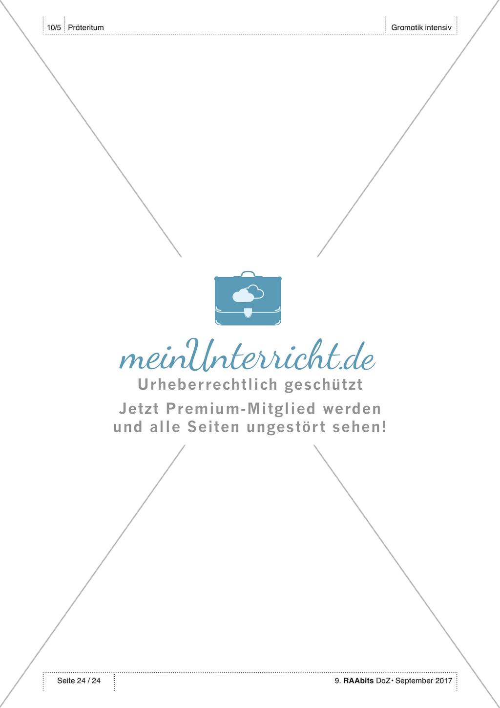 Verben im Präteritum Preview 24