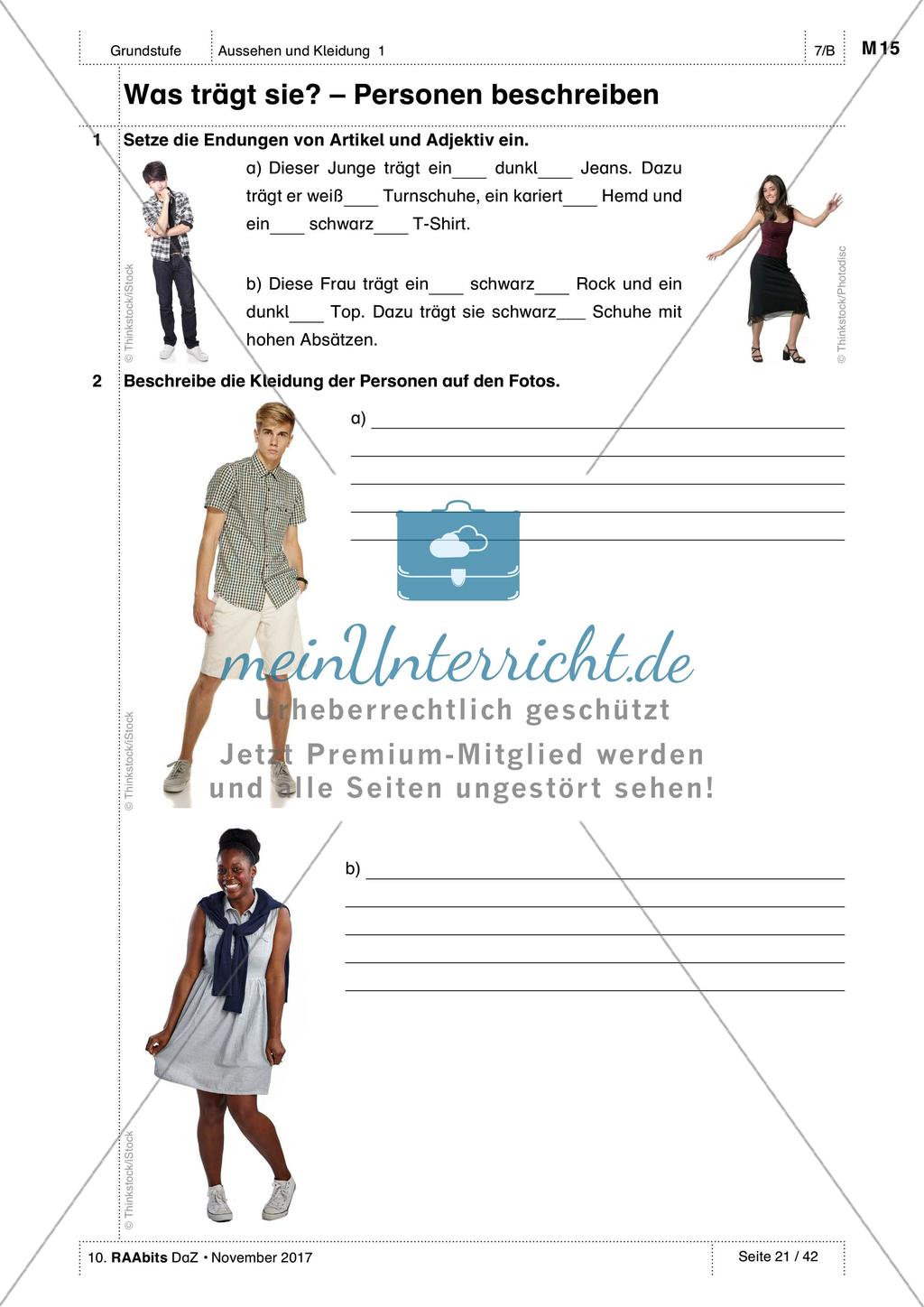 Kleidungsstücke benennen und kaufen: Wortschatz üben und anwenden Preview 10