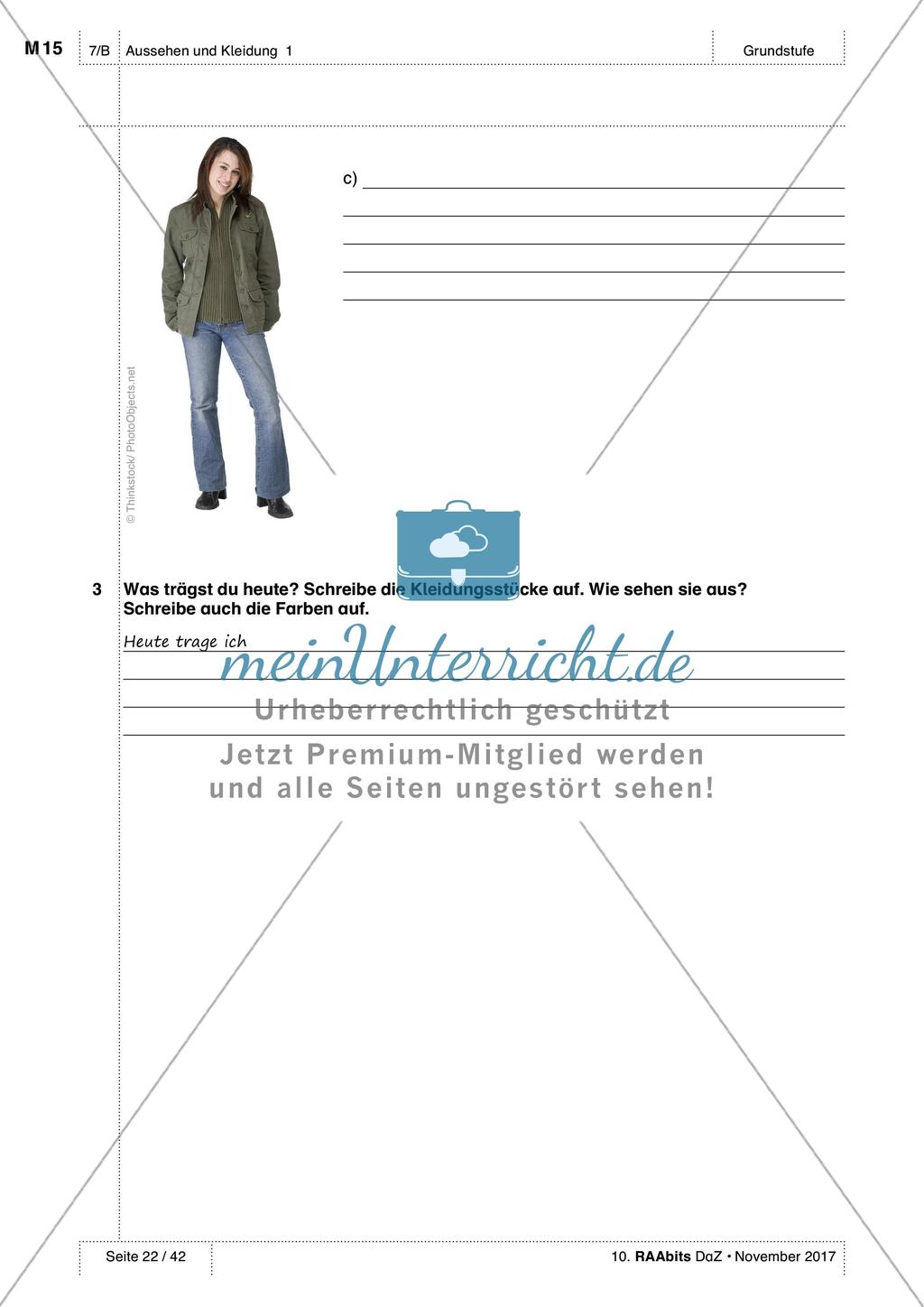 Kleidungsstücke benennen und kaufen: Wortschatz üben und anwenden Preview 11
