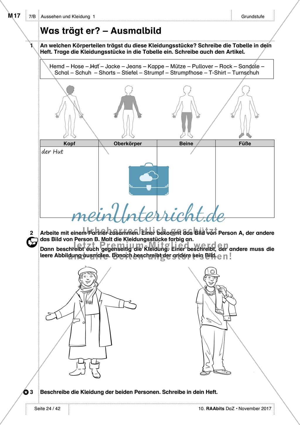 Kleidungsstücke benennen und kaufen: Wortschatz üben und anwenden Preview 13