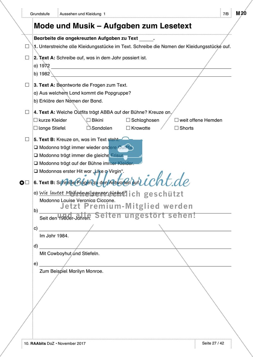 Kleidungsstücke benennen und kaufen: Wortschatz üben und anwenden Preview 16
