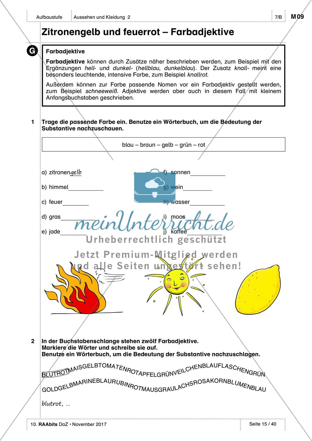 Das Aussehen von Personen beschreiben: Anwendung und Übung von Wortschatz Preview 4