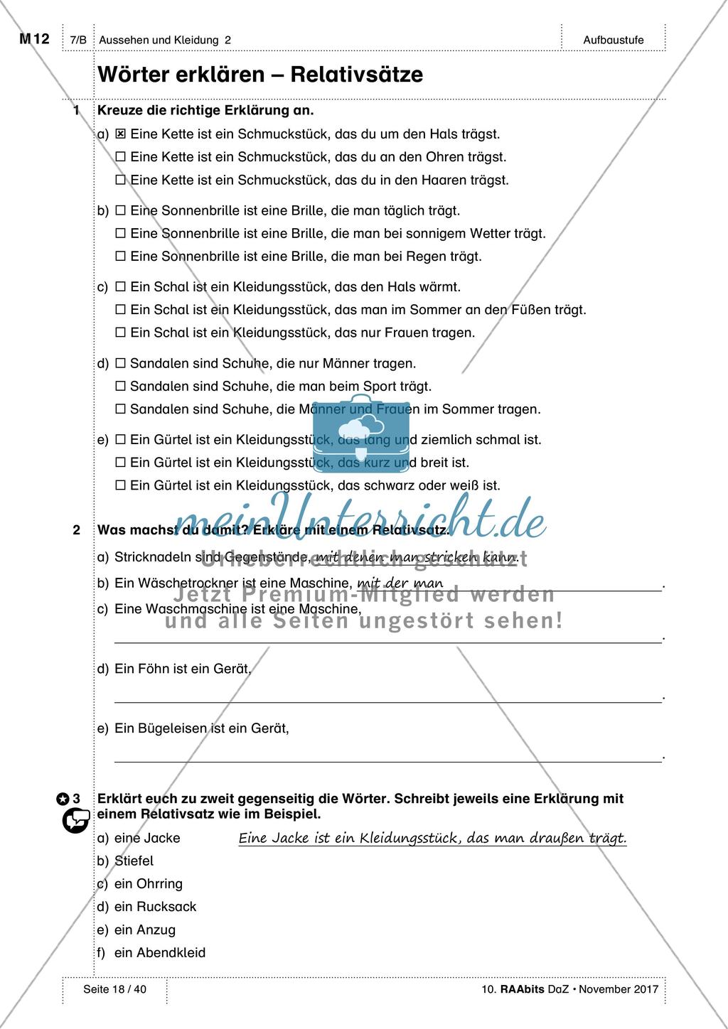 Das Aussehen von Personen beschreiben: Anwendung und Übung von Wortschatz Preview 7