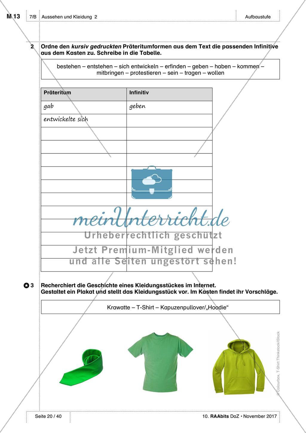 Das Aussehen von Personen beschreiben: Anwendung und Übung von Wortschatz Preview 9