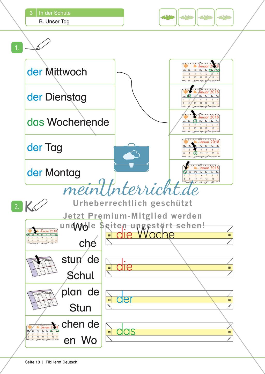 Unser Tag: Material Niveaustufe 1 Preview 4