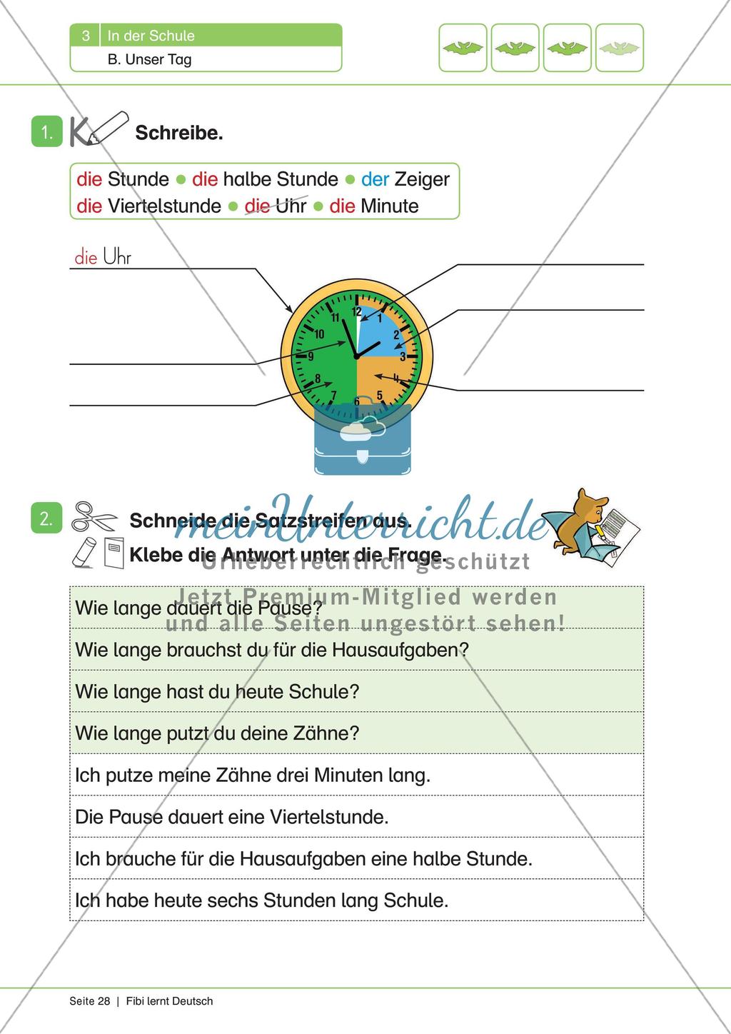 Unser Tag: Niveaustufe 3 Preview 4