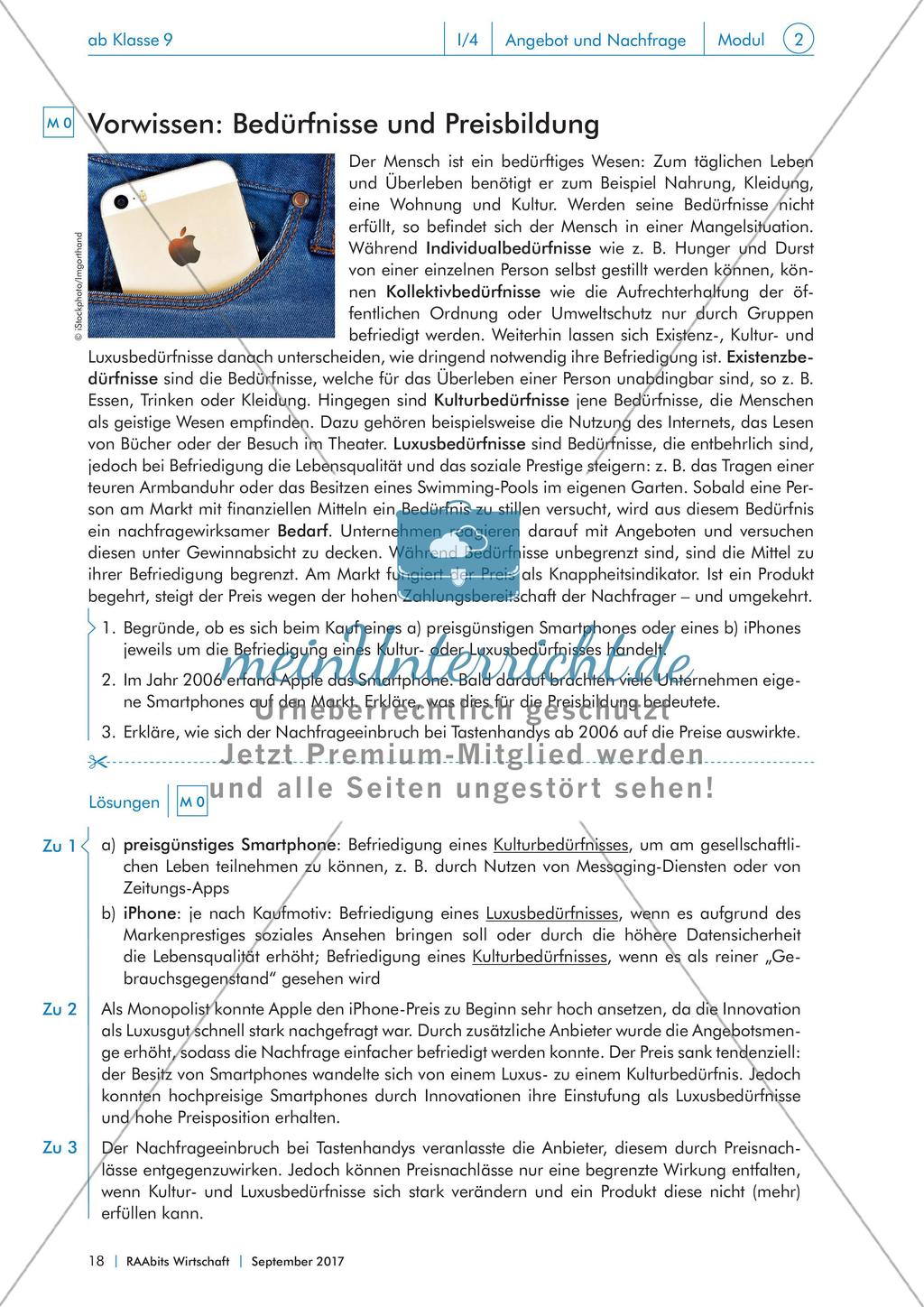 Das Angebot-Nachfrage-Modell Preview 4
