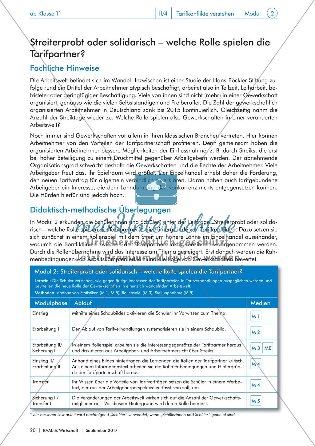 Streiterprobt oder solidarisch: Die Rolle der Tarifpartner Preview 1