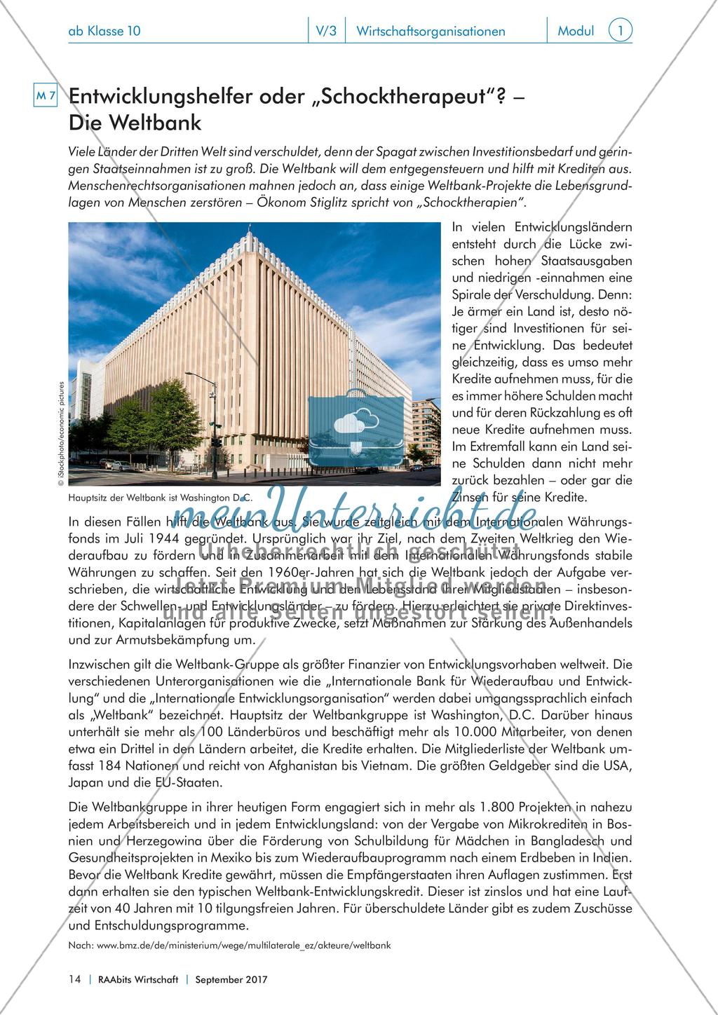 Von IWF bis WTO: internationale Wirtschaftsorganisationen im Fokus Preview 14