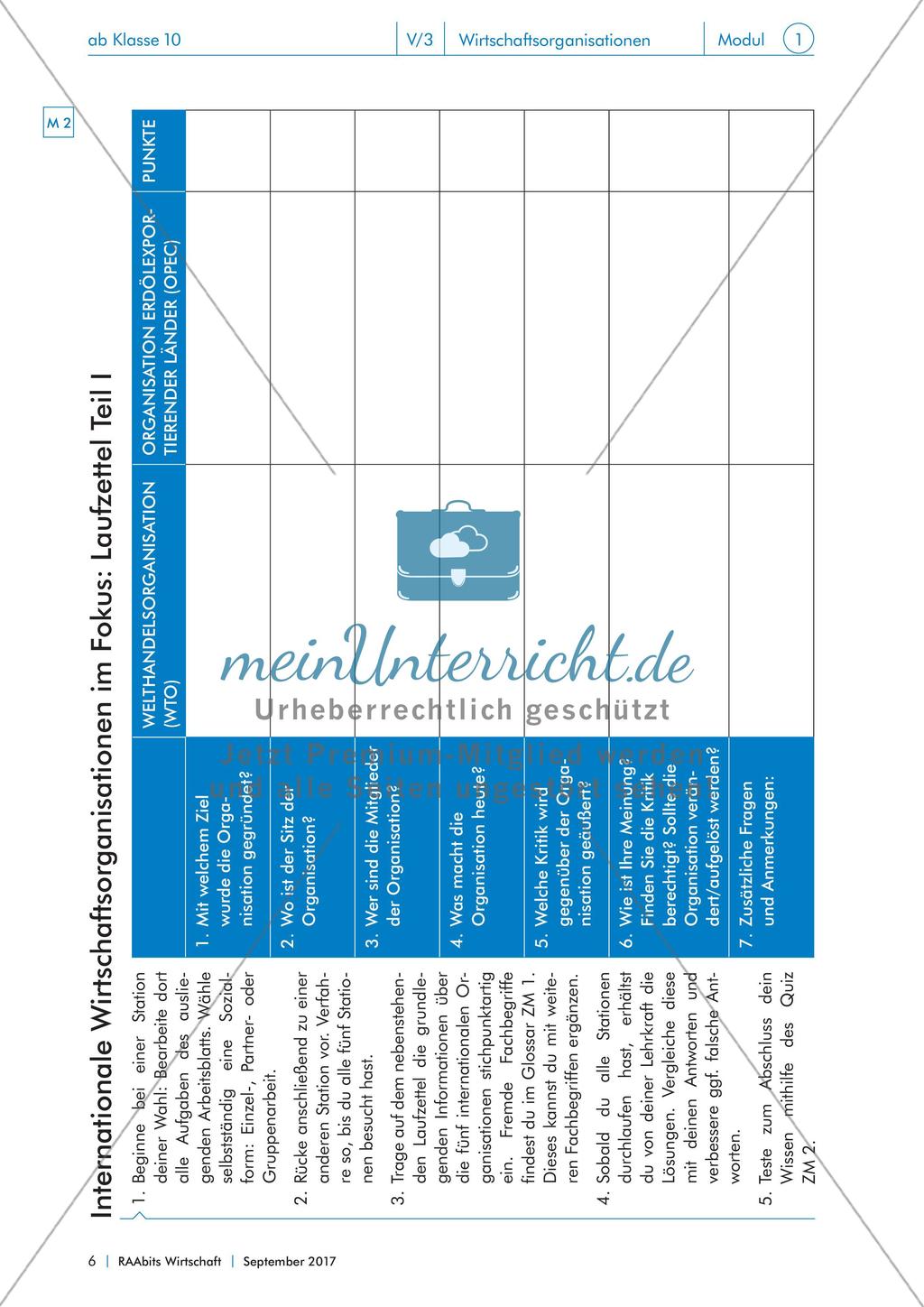 Von IWF bis WTO: internationale Wirtschaftsorganisationen im Fokus Preview 6