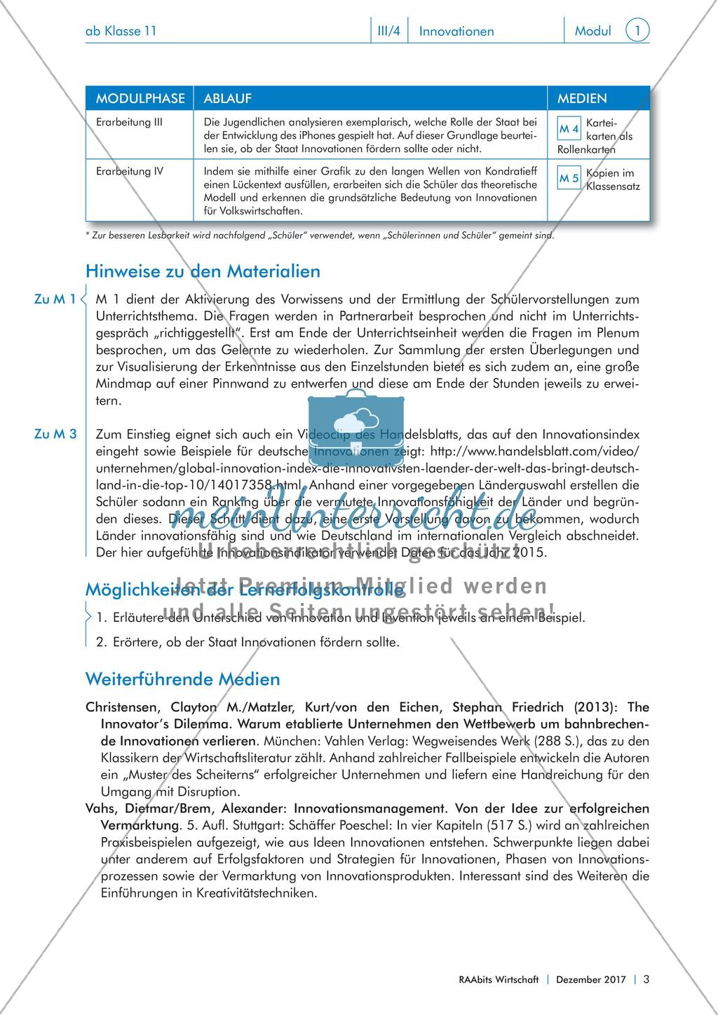 Innovationen, die Kondratieffzyklen und der Innovationsindikator Preview 2