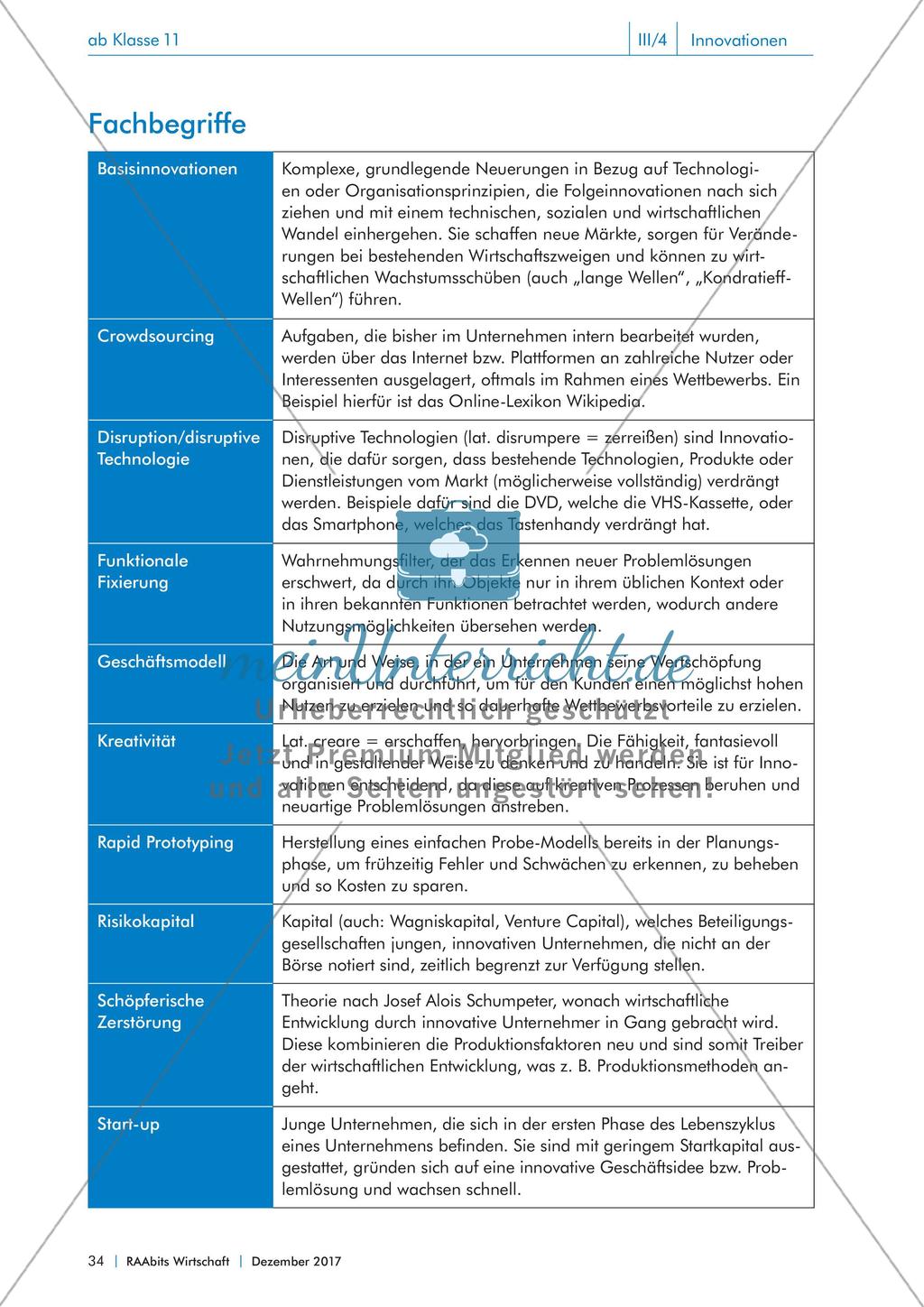 Methode Brainswarming und Fachbegriffe Preview 3