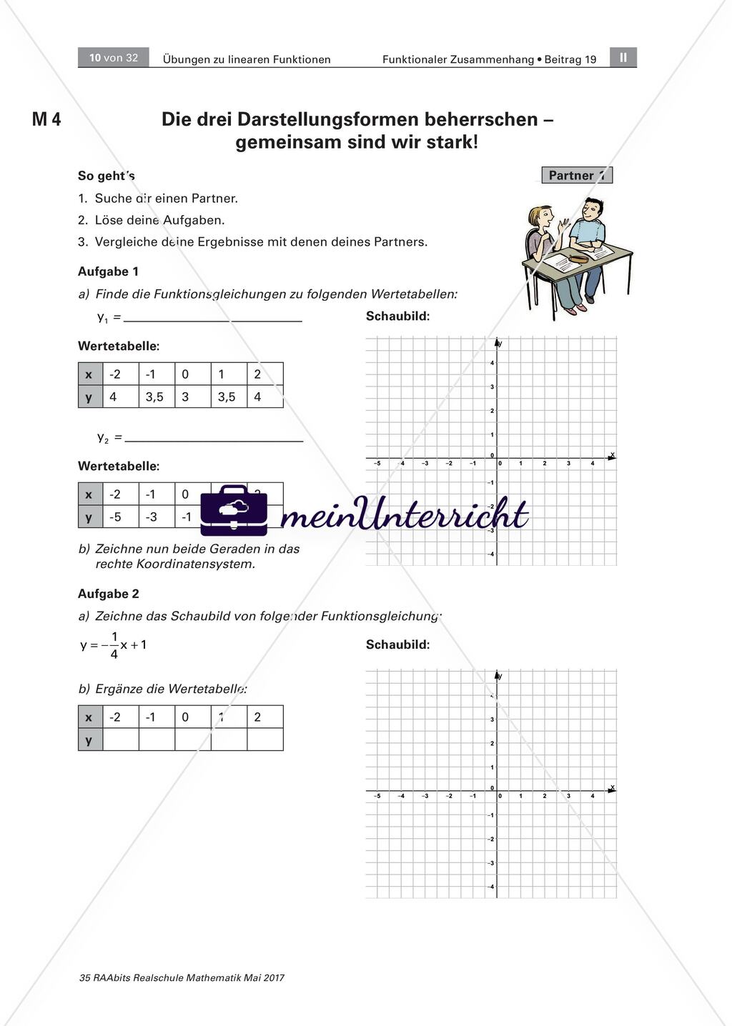 Lineare Funktionen: Aufbau und Stärkung von Grudwissen und -fertigkeiten Preview 6