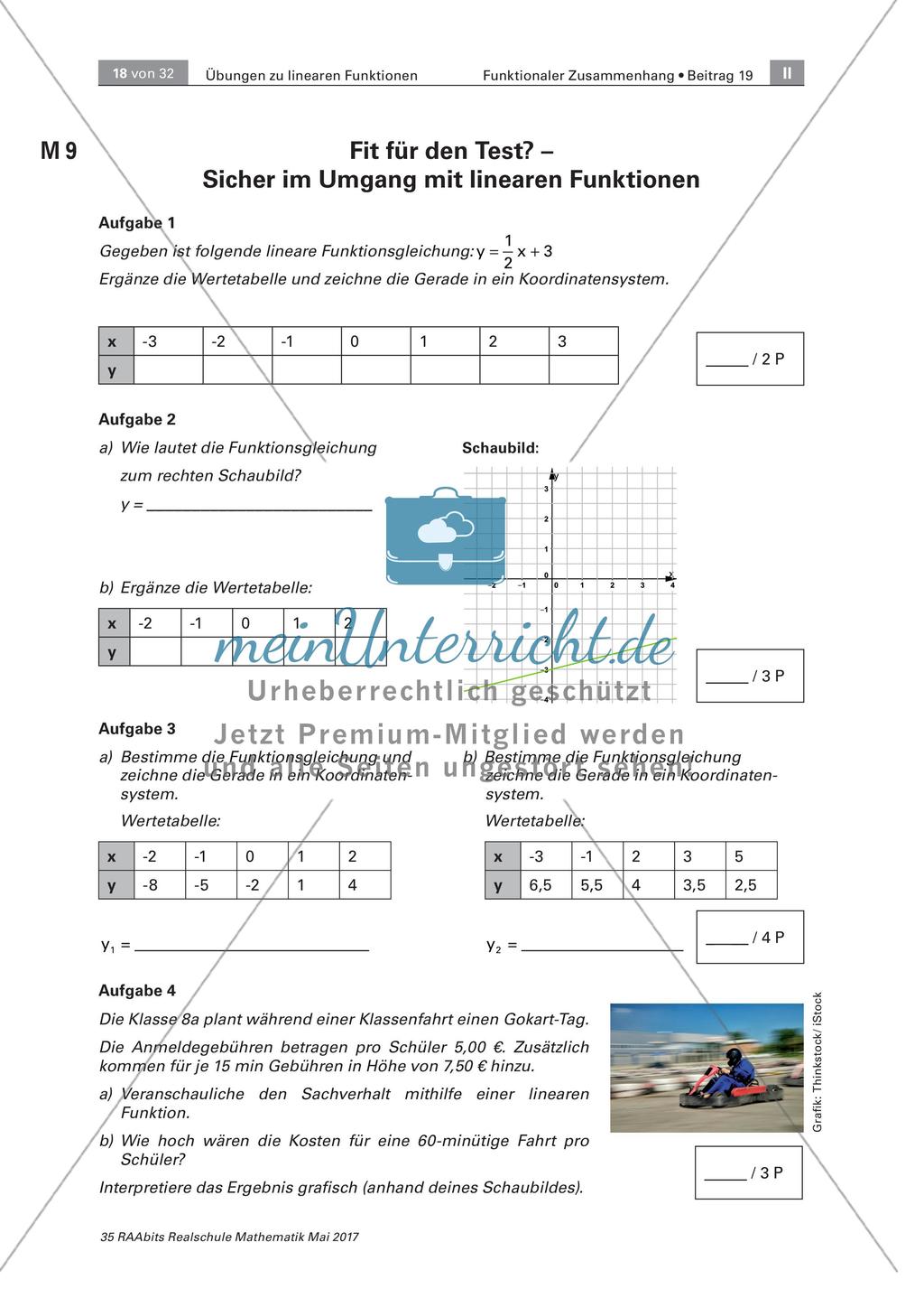 Lineare Funktionen: Kooperatives Lernen Preview 6