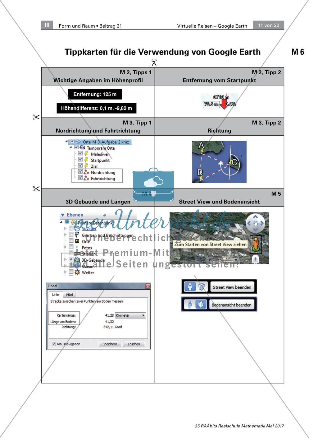 Google Earth im Mathematikunterricht Preview 11