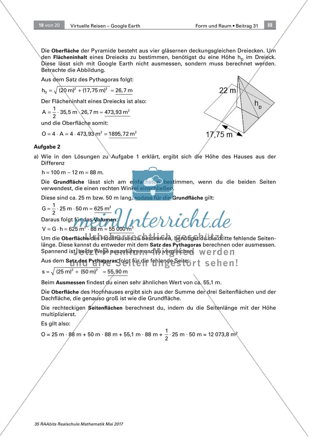 Google Earth im Mathematikunterricht Preview 18