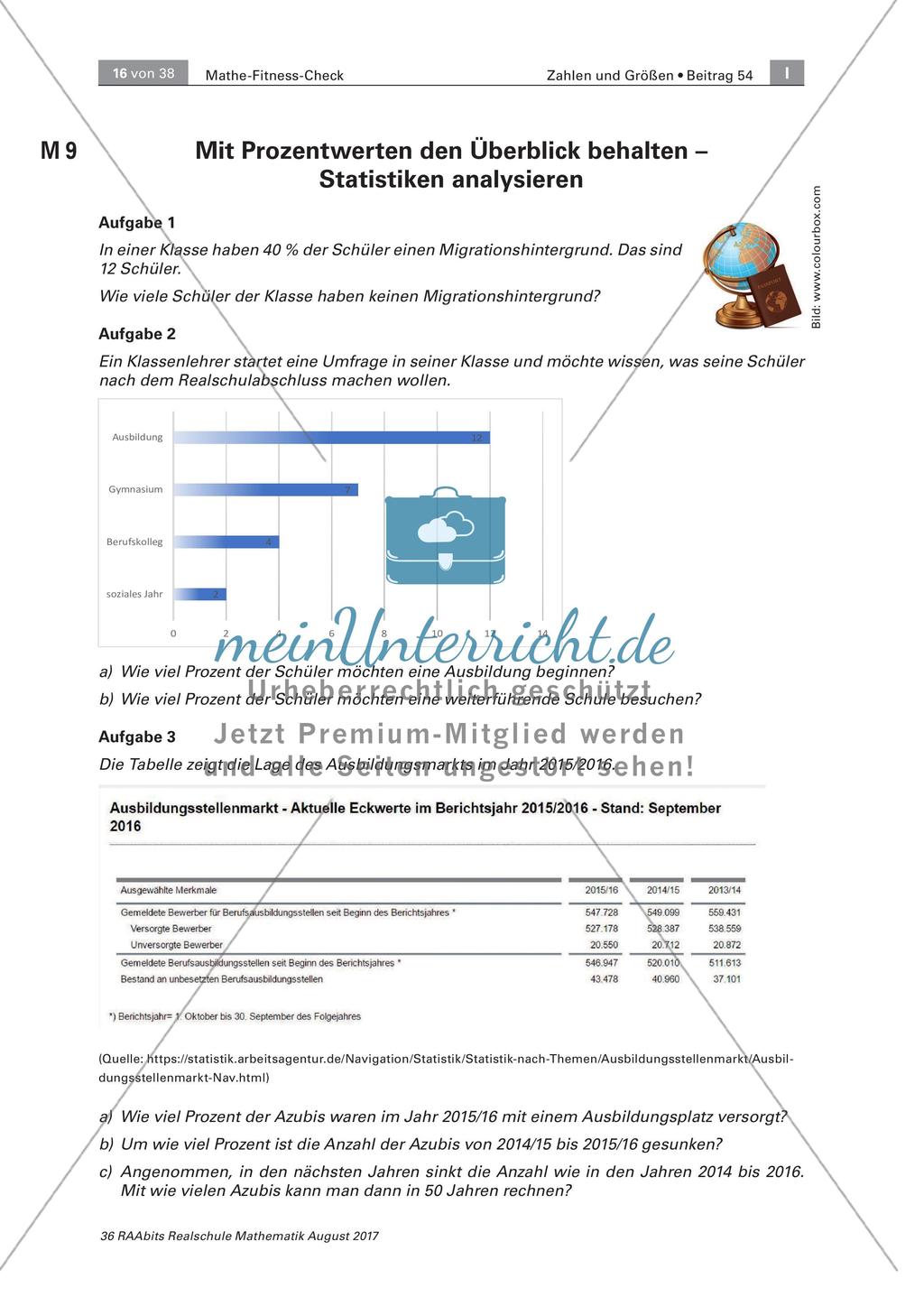 Sachrechnen, Daten und Zufall im Fitness-Check Preview 4