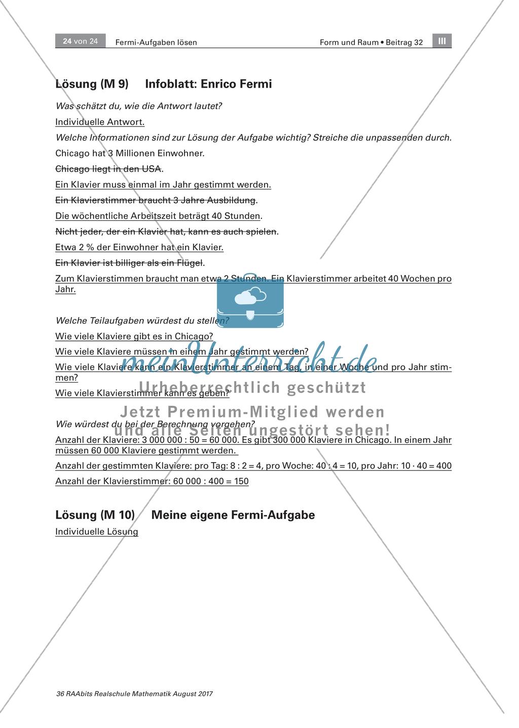 Fermiaufgaben: Lösungen und Tipps Preview 10