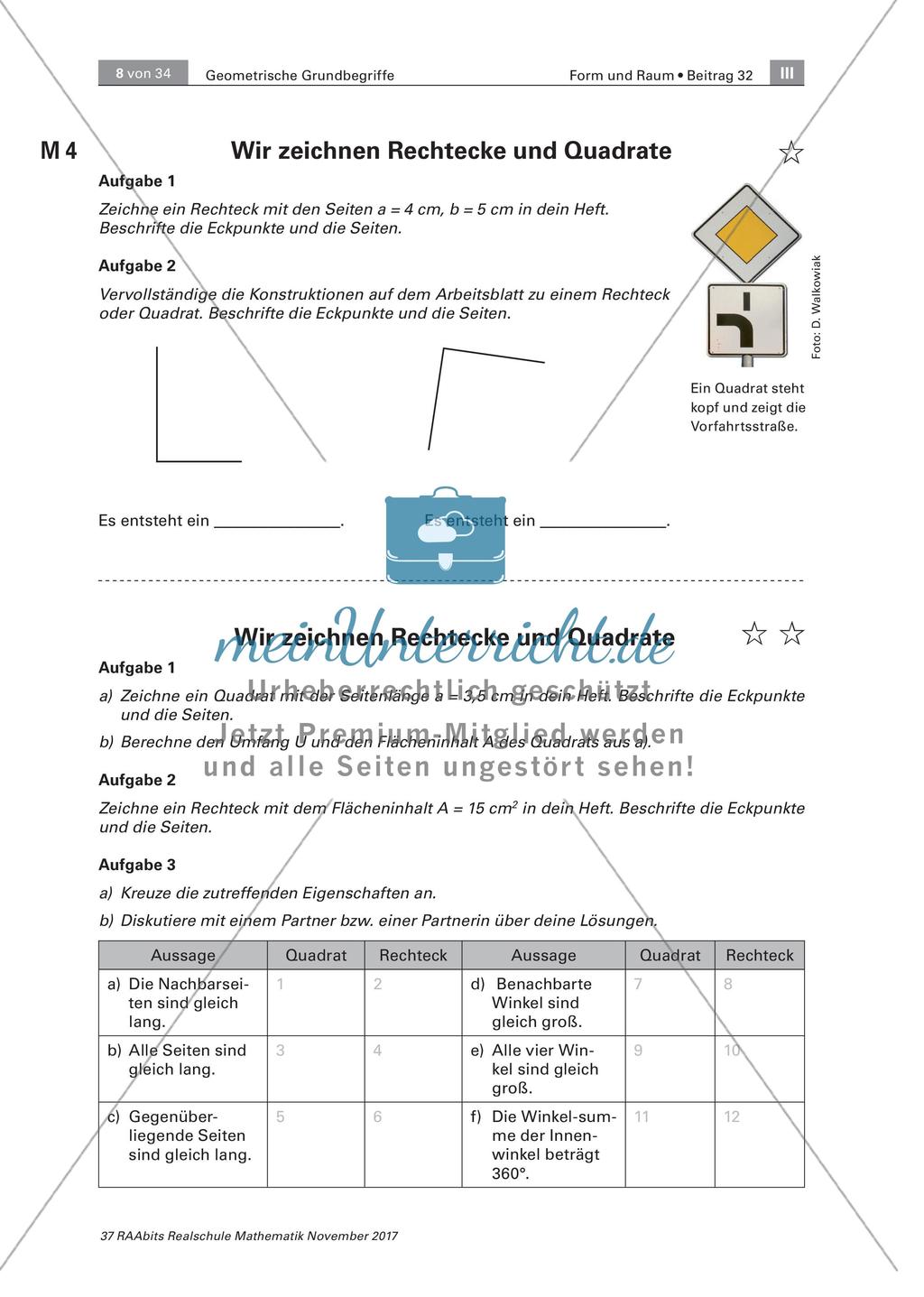 Grundbegriffe der Geometrie - eine Lerntheke Preview 2