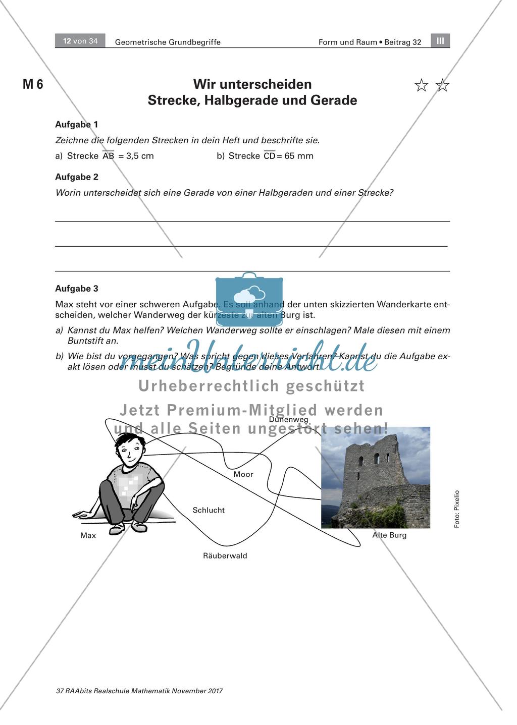 Grundbegriffe der Geometrie - eine Lerntheke Preview 6