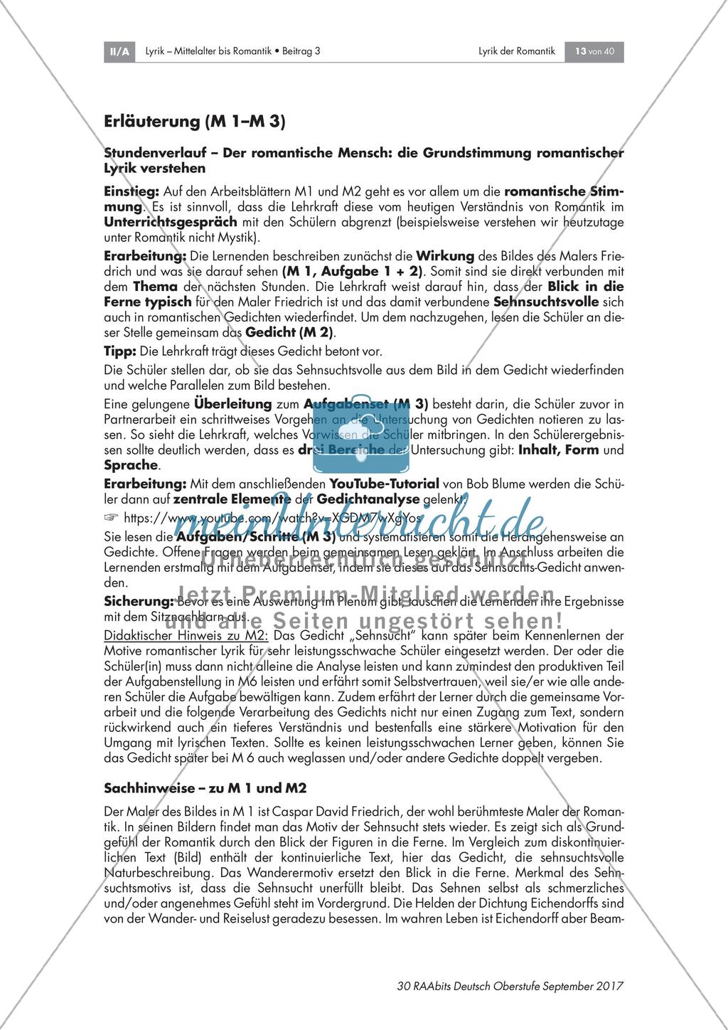 Lyrik der Romantik - Themen, Motive, Interpretationen Preview 4