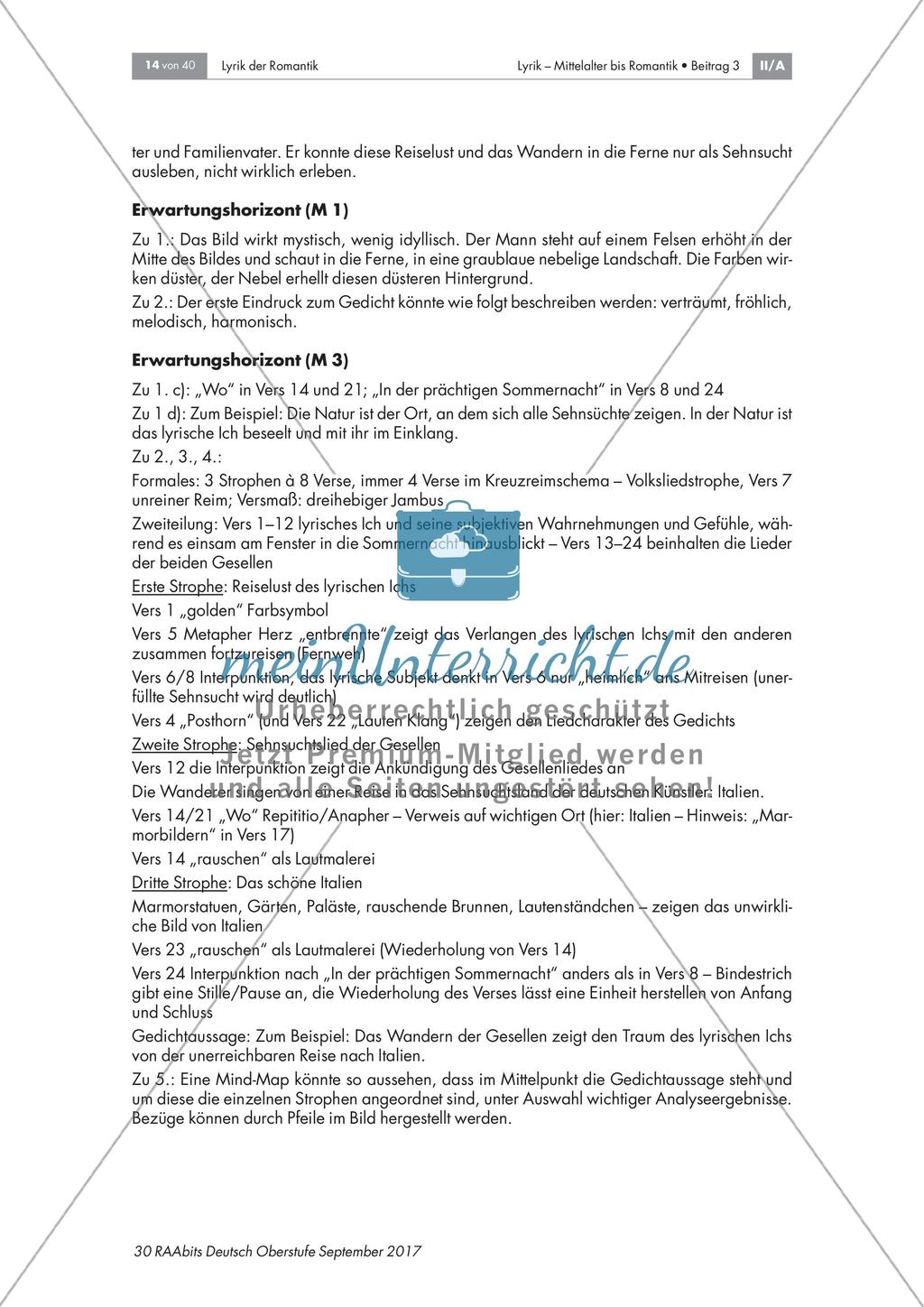 Lyrik der Romantik - Themen, Motive, Interpretationen Preview 5