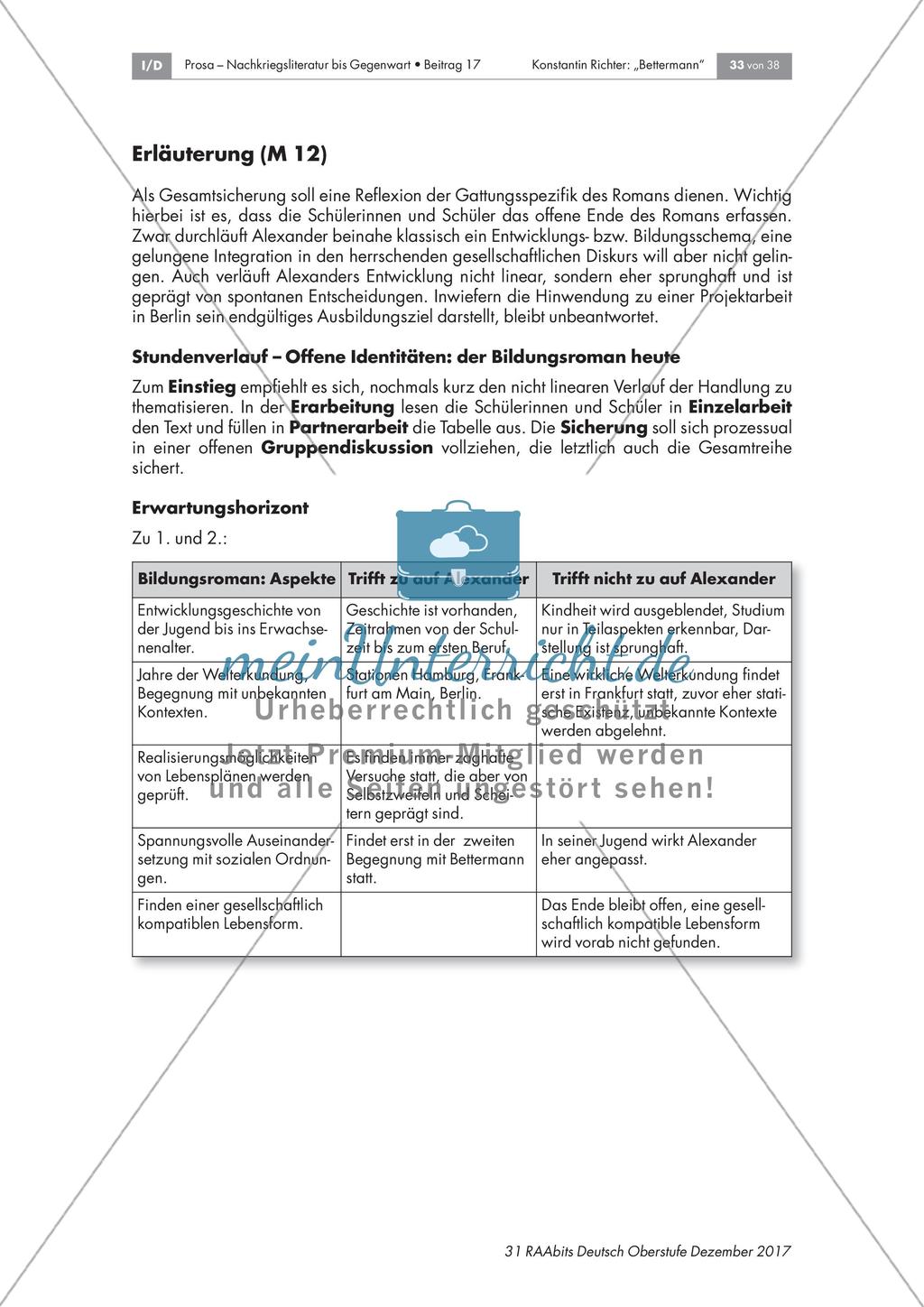 Konstantin Richters Bettermann – ein Bildungsroman? Preview 2