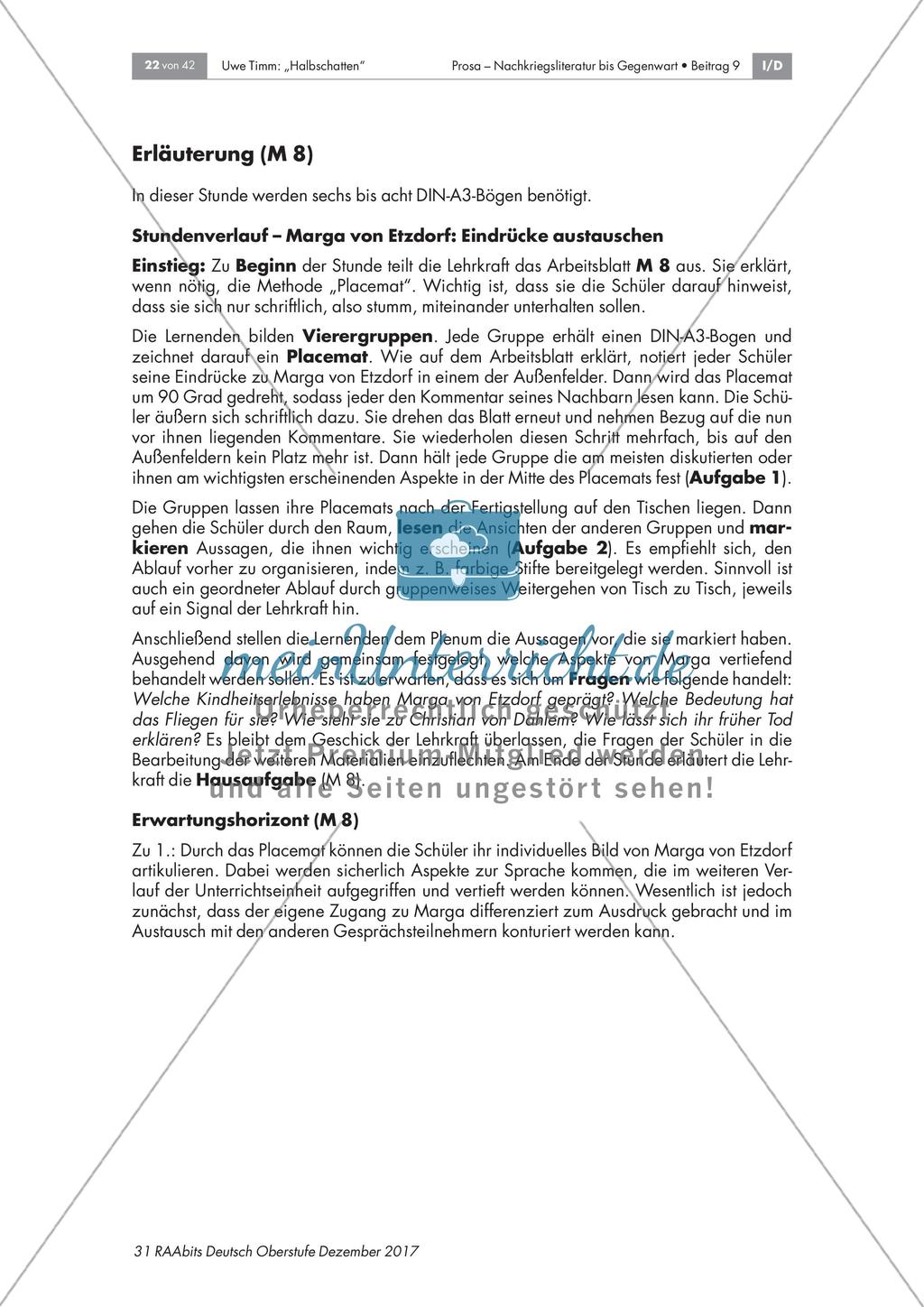 Eindrücke zu Marga von Etzdorf im Roman